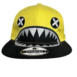 Tian Feng "Stinko" NWT Snapback Trucker Hat Yellow Black Baseball Cap O/S #B07